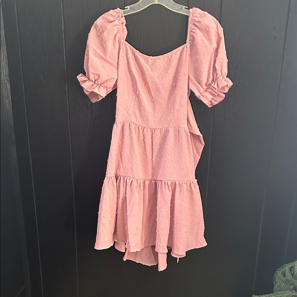 SHEIN Blush Textured Dress